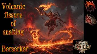 Volcanic fissure of snaking Boss eater Berserker - Endgame Build Guide - Path of Exile 3.27