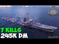 World of WarShips | Shimakaze | 7 KILLS | 245K Damage - Replay Gameplay 4K 60 fps