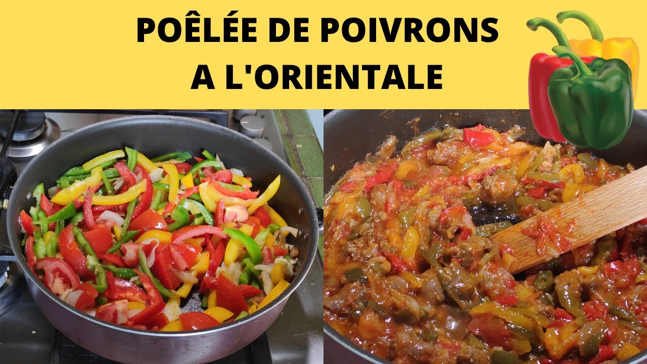 poêlée de poivrons à l'orientale