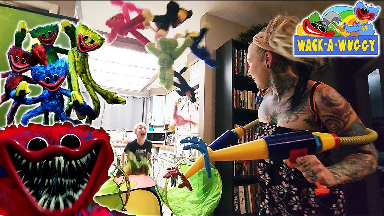 Mom Plays Wack-A-Wuggy in Real Life!!