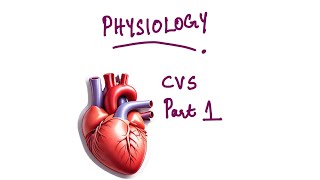 Physiology : Cardiovascular System Part 1