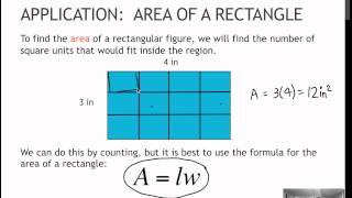 18 Application - Area of a Rectangle (1.5)