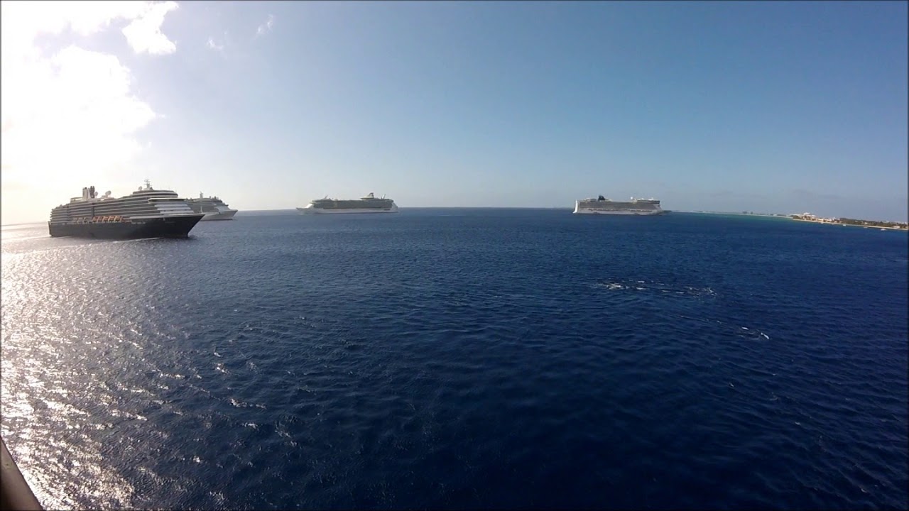 View From Our MSC Divina Balcony in Grand Cayman