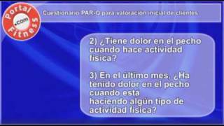 Cuestionario Par-Q Evaluación De Los Clientes Para El Entrenamiento Personal