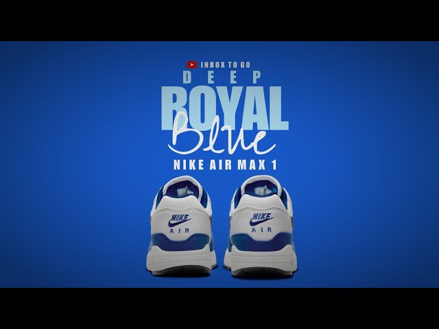 Nike Air Max 1 Deep Royal Blue On Feet Review 