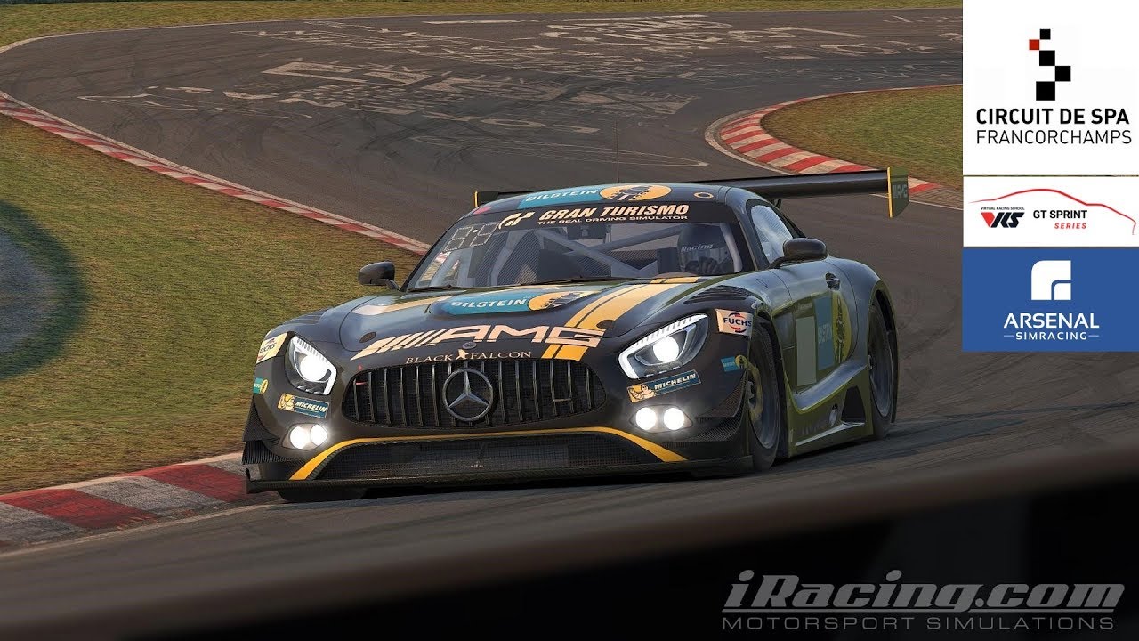 ricmotech short shifter iRacing - VRS GT Sprint Series - Spa in AMG GT3 race 12.07.2018