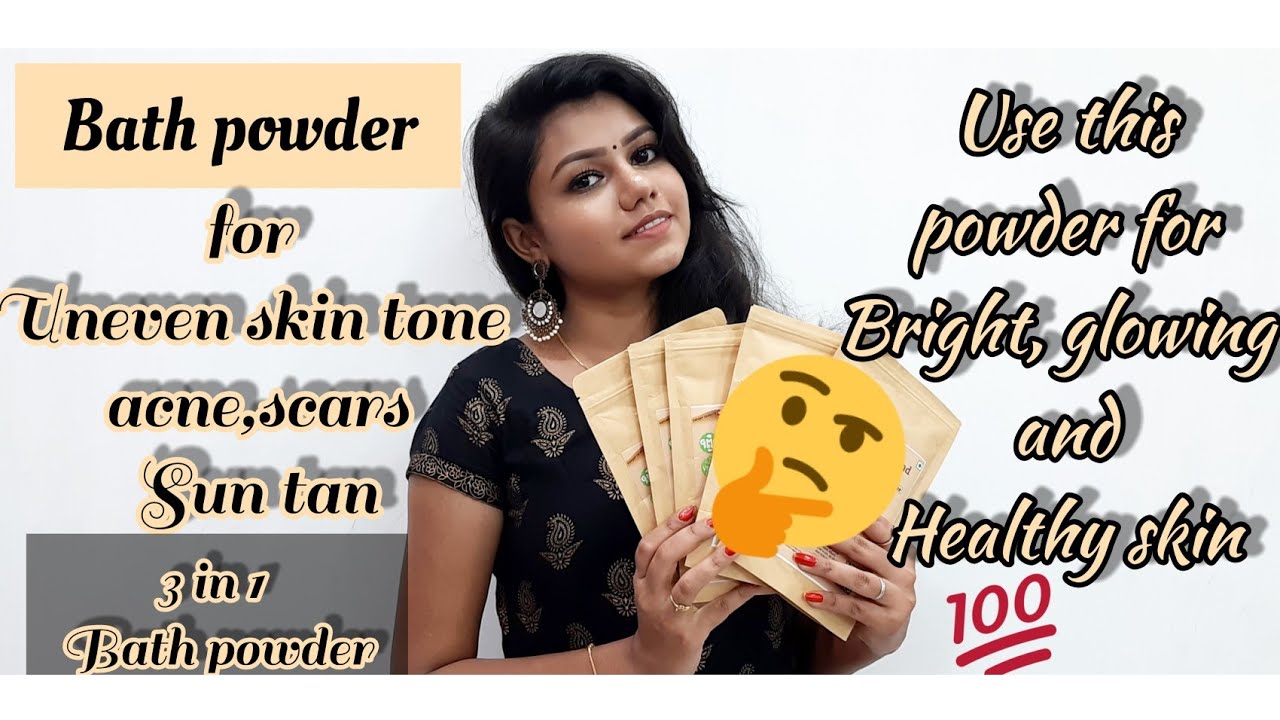 Bath powder for skin brightening in Tamil For glowing and healthy