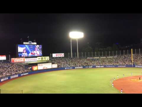 ヤクルト対中日戦 ナイター5回花火