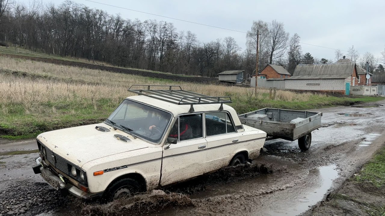 Это дорога сделала меня философом! Еду в город за бетономешалкой! 4К