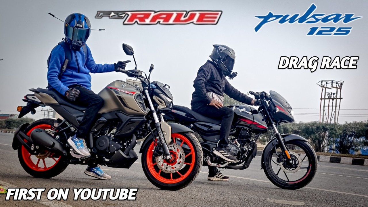Yamaha FZ Rave Vs Bajaj Pulsar 125 | Drag Race | First On Youtube