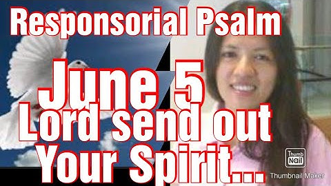 Thumbnail of June 8 2025 English Responsorial Psalm "Pentecost"