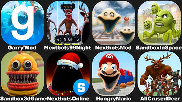 HUNGRY WORM in NEXTBOTS IN PLAYGROUND MOD,SANDBOX IN SPACE,NEXTBOT ONLINE,HUNGRY MARIO,CRUSED DEER