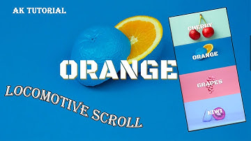 Create Landing Page Using Locomotive Scroll | HTML | CSS By AK Tutorial