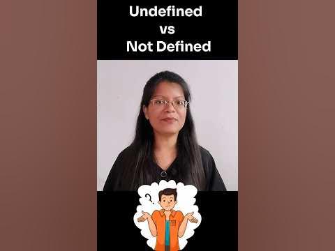 Undefined vs Not Defined #javascript #shorts - YouTube