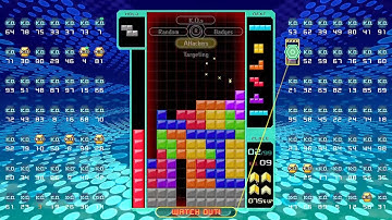 Tetris 99 - Winning a 1v1 for once