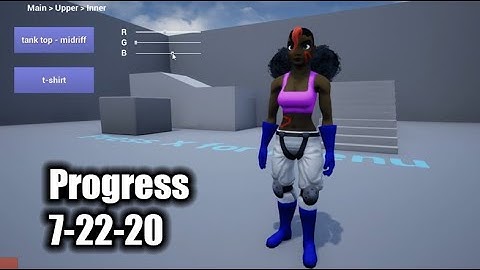 Unreal Character Customization - 07-22-20 Progress
