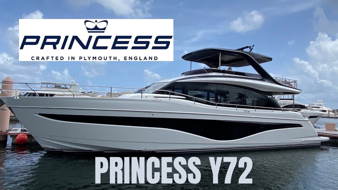 Princess Yachts Y72 walk through video.