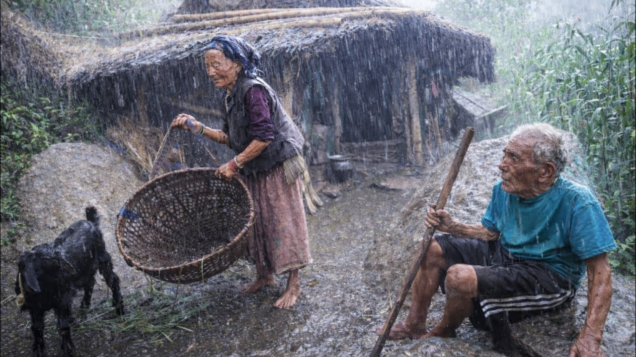 Залитая дождем горная деревня | История жизни простого пастуха