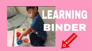 Toddler Learning Binder Pre School Pinay In Usa Filipina Mom