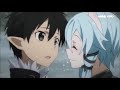 Sinon catches the sword for Kirito~ (and everyone is jealous)