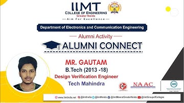 Alumni Connect : Mr. Gautam B.Tech (ECE) | Batch 2013-18 | IIMT College of Engineering Greater Noida