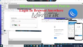 Tutorail: Mikrotik Disable/Enable Port to Login by Browser from Anywhere
