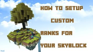 How to setup custom ranks/levels for skyblock 1.14+