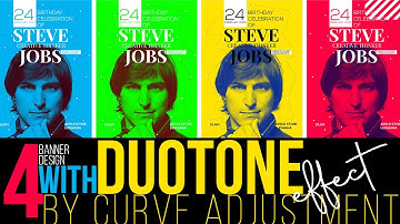 Duotone Effect with the use of Curve Adjustment layer #duotone #photoshop #tutorial