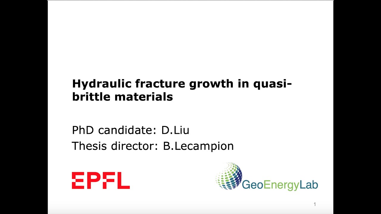 Hydraulic fracture growth in quasibrittle materials YouTube