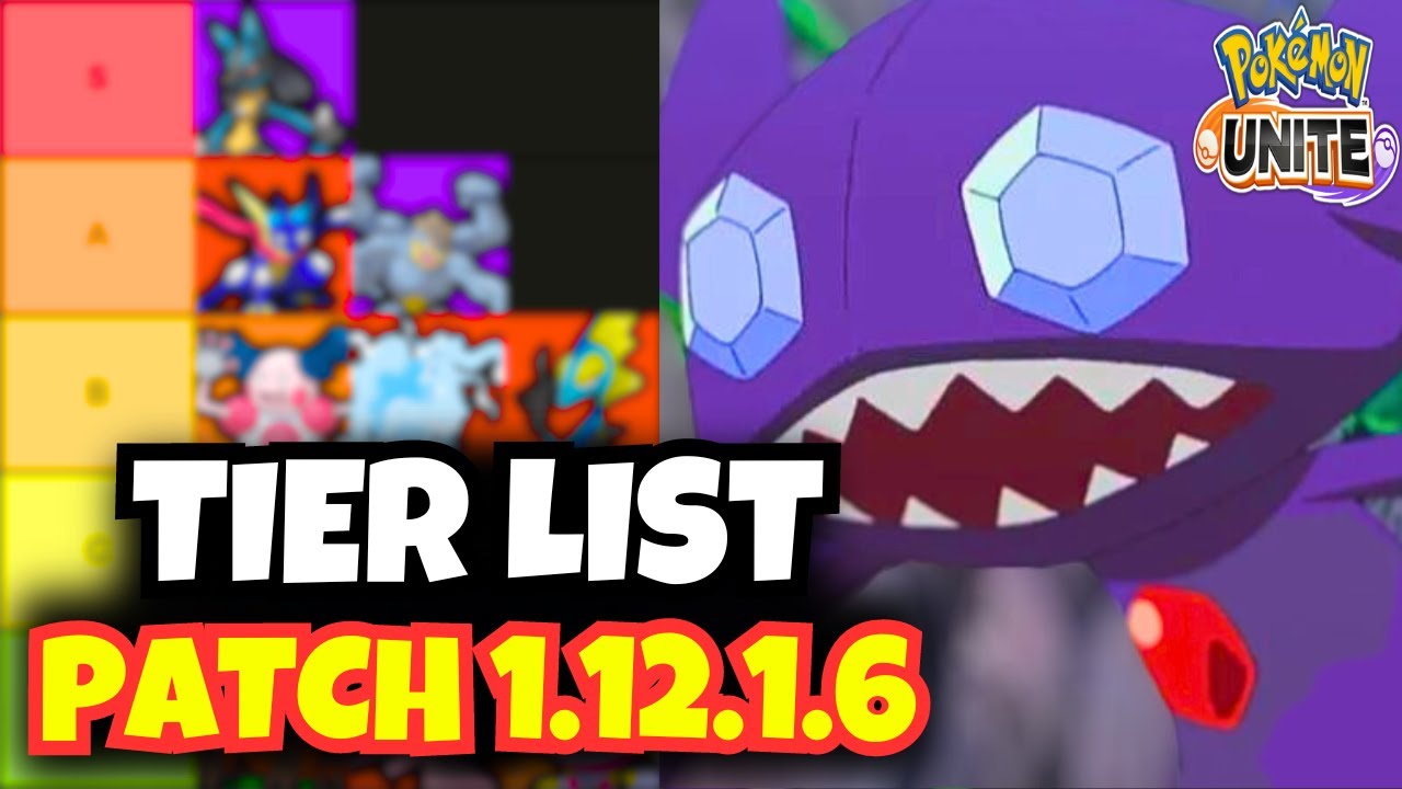 NEW Updated Tier List For PATCH 1.12.1.6 | Pokemon Unite - YouTube