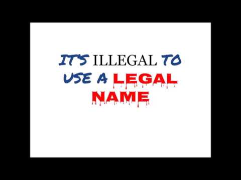 Nevada vital records program officer, Jason : It is illegal to use birth certificates / legal names.