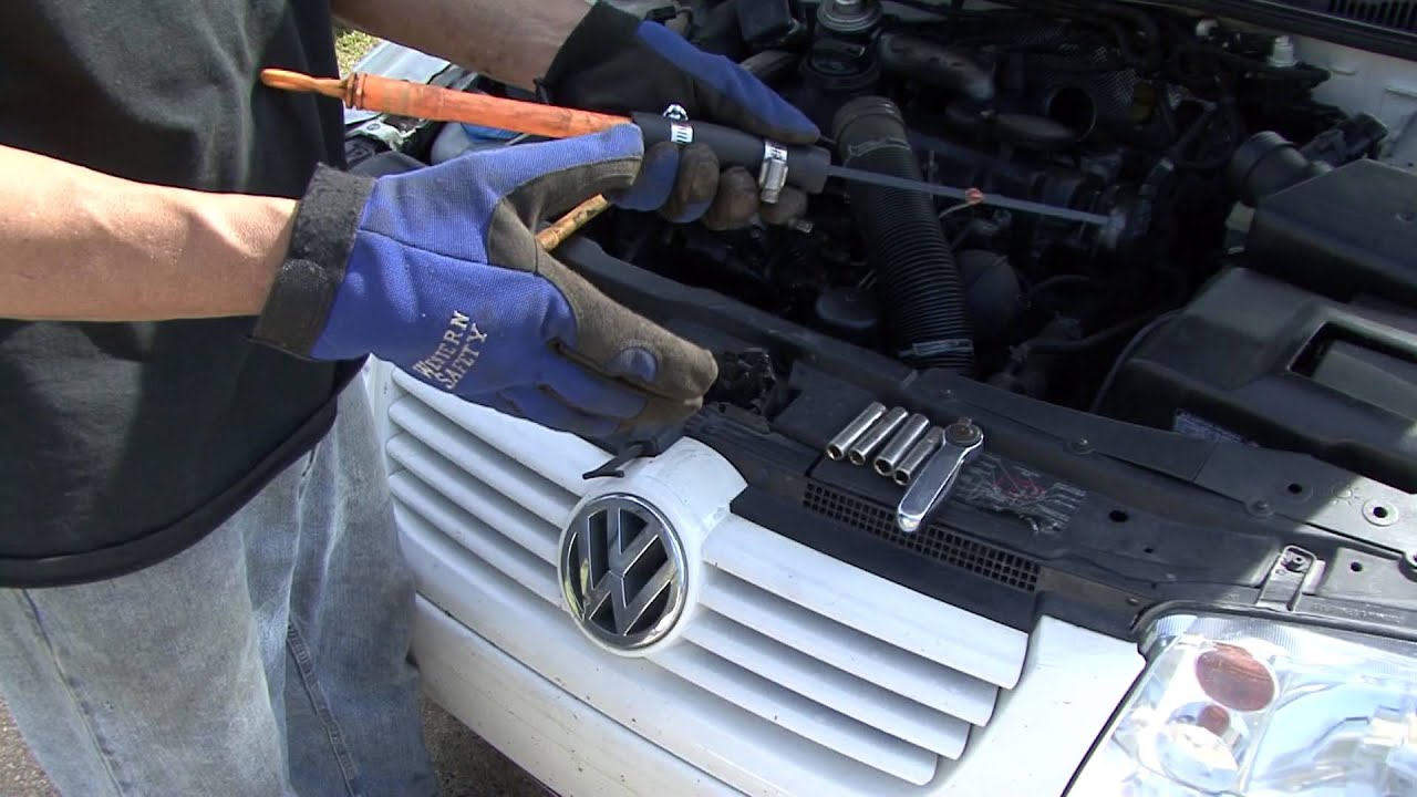 How to fix a volkswagen oil dip stick part 1 - YouTube
