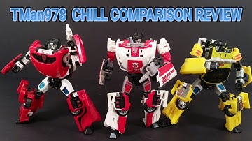 TF: Universe Classics 2.0 Sideswipe, Redalert & Sunstreaker CHILL COMPARISON REVIEW