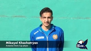 Mikayel Khachatryan COMMITTED - College tennis recruiting video Fall17/Spring18