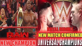 Finn vs Lesnar match !! New IC champion !! Raw 14 Jan 2019 highlights