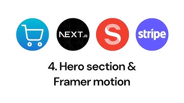 Build an Ecommerce Website | Part 4 Hero section & Framer Motion |  NextJS, Tailwind CSS, & Stripe