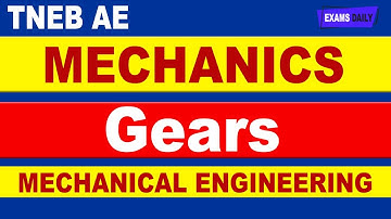 TNEB AE Mechanical Engineering : Mechanics - Gears