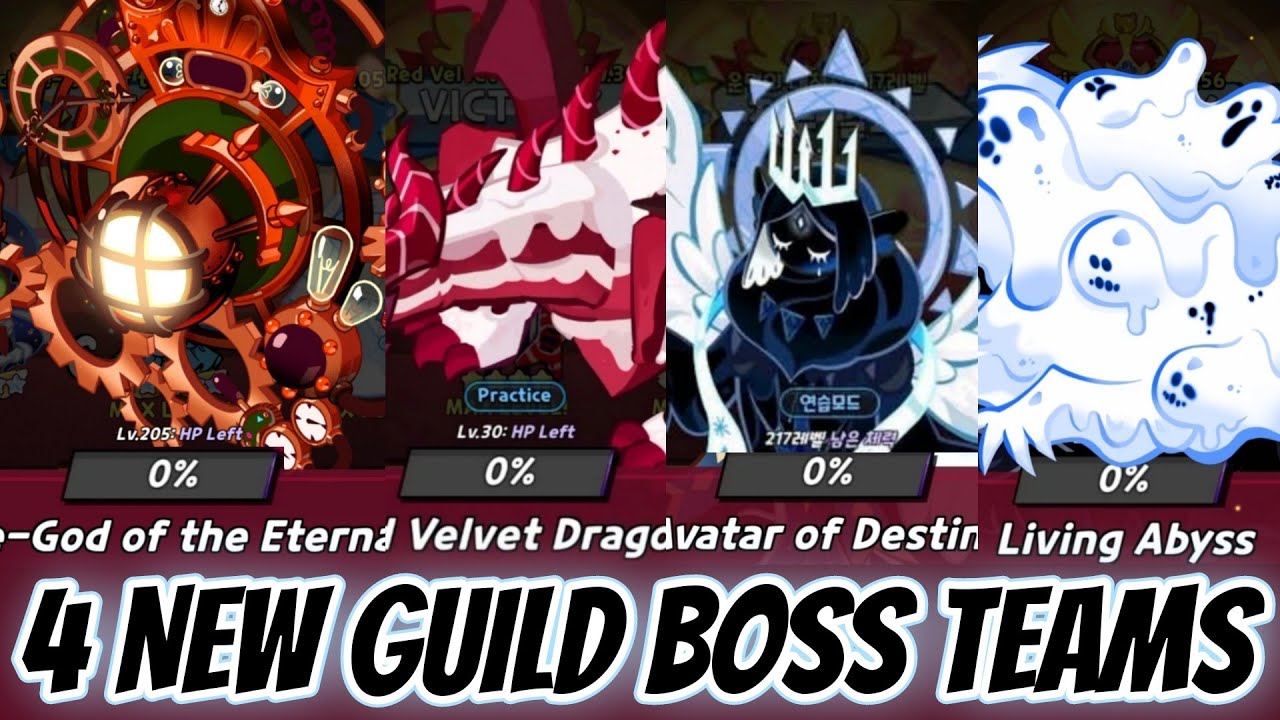 4 NEW GUILD BOSS Teams! 😱