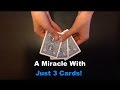 3 Cards: AMAZING SIMPLE Card Trick Revealed!