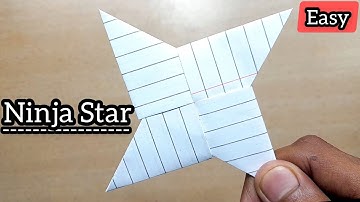 Paper Ninja Star - Shuriken [Full Tutorial] | Ninja Star Kaise Banaen | Origami Ninja Star