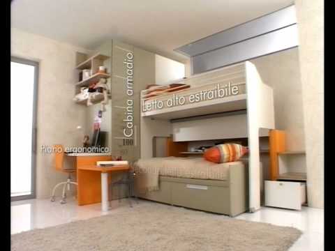 Camerette a soppalco scorrevole youtube Camerette bambini a soppalco