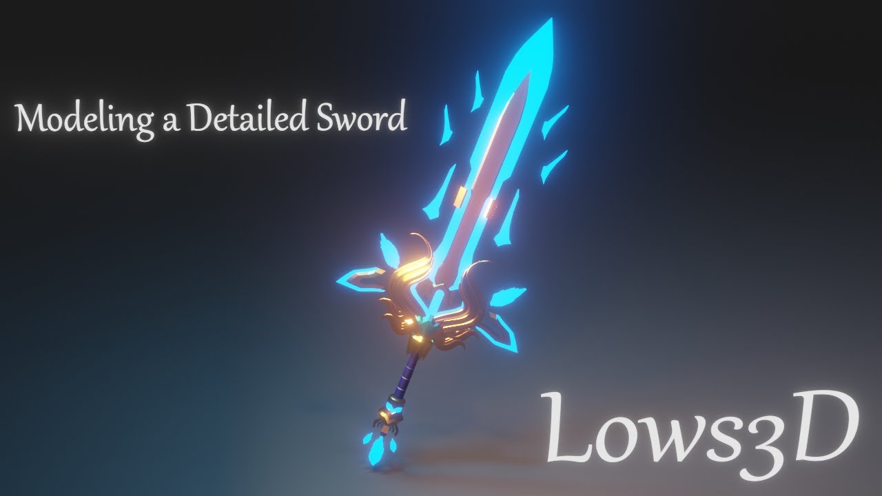[Speed Model] Modeling a DETAILED Sword in Blender 2.79 and 2.92 - YouTube