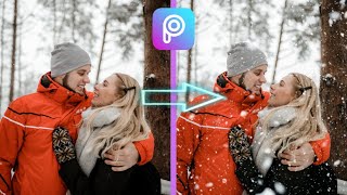 How to add snow effect using picsart short  Picsart tutorial picsart photo editing 2022 screenshot 1