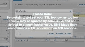 Modifying The TTL Of Your Records: DNS Made Easy Tutorials