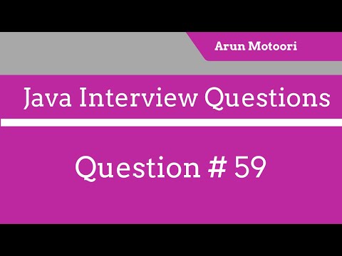 Java Interview Questions #59 - What is the parent class of all the classes in Java?