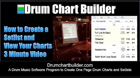 How to Build a Setlist Using Drum Chart Builder