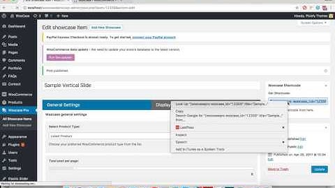 WooCase WooCommerce Product Showcase - Creating 1st Slide