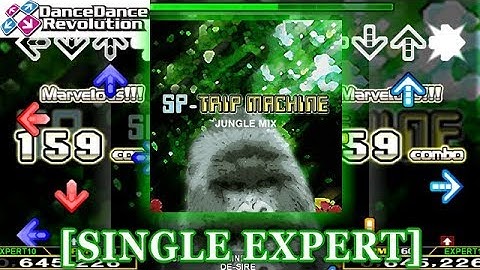 【DDR 2nd】 SP-TRIP MACHINE ~JUNGLE MIX~ [SINGLE EXPERT] 譜面確認＋クラップ