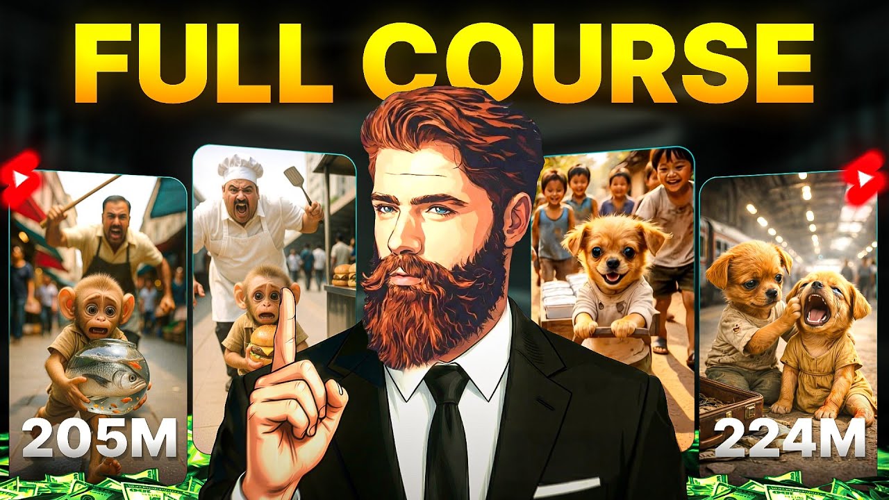 How to Create VIRAL Monkey & Puppy AI Videos | AI Video… — Transcript — Hindi transcript