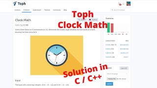 Clock Math || Solution in C/C++ || Toph.co